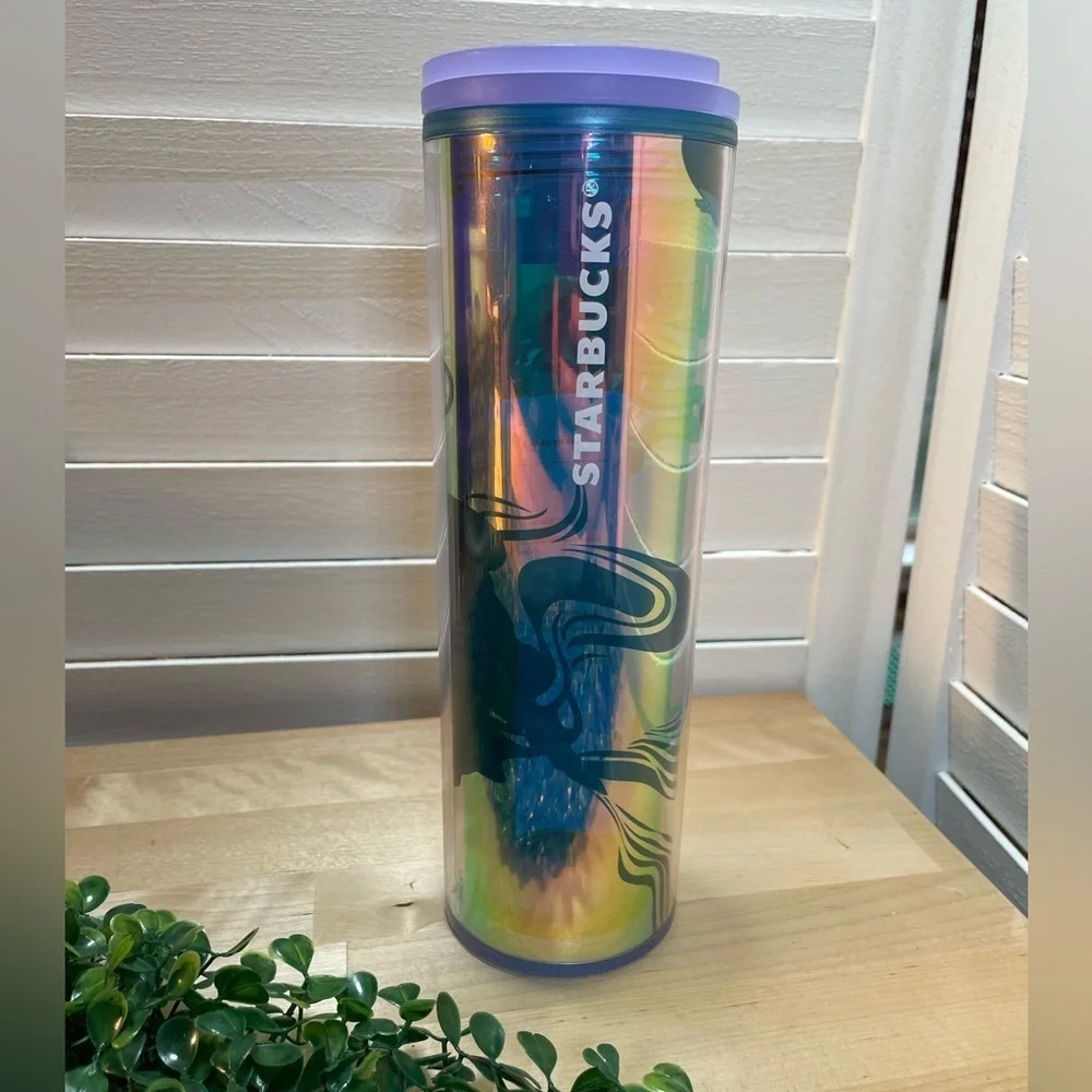 Starbucks Holographic 16oz Tumbler with Light Purple Lid